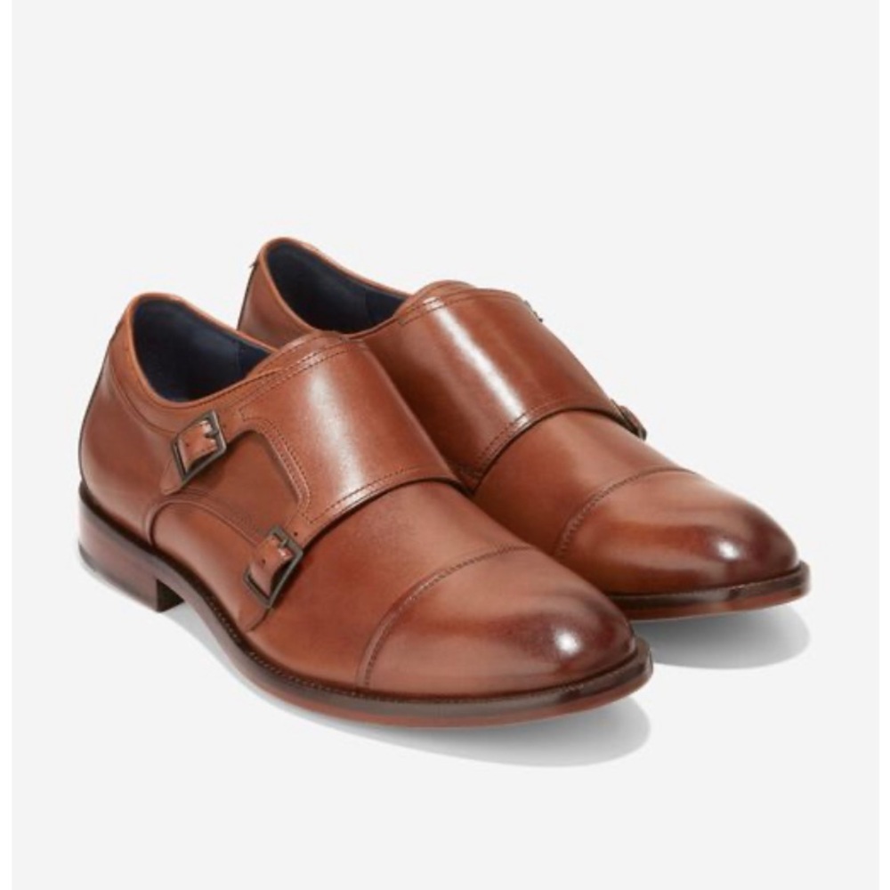 COLE HAAN Harrison Monkstrap Men’s dress shoe!! Excellent condition! Size 9.5